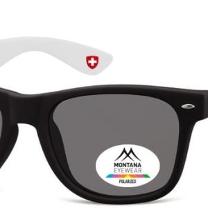 Okulary nerdy Montana MP40G białe polaryzacyjne