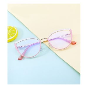 Okulary kocie do komputera damskie z filtrem BLUE Light zerówki 2583-5