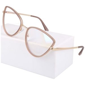 Okulary kocie do komputera damskie z filtrem BLUE Light zerówki 2588-4