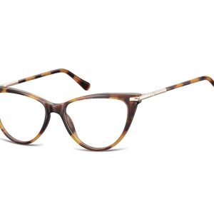 Okulary zerówki korekcyjne Kocie Oczy damskie AC1B szylkret