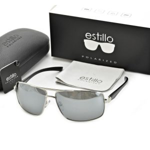 Męskie okulary przeciwsłoneczne z polaryzacją EST-601-4 ze skazą