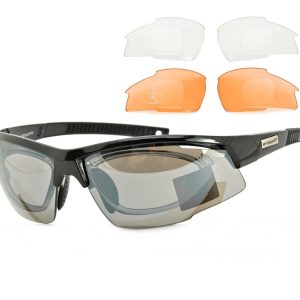Okulary rowerowe z ramką korekcyjną i wymiennymi soczewkami GOGGLE E865-1R