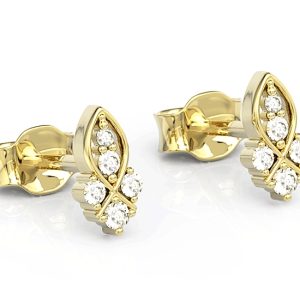 Kolczyki z żółtego złota z brylantami BPK-86Z