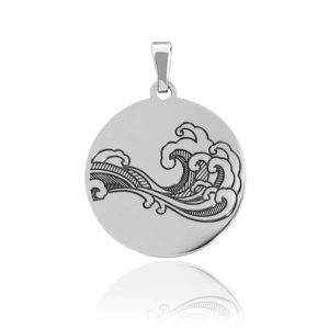 Srebrny Wisior Kanagawa