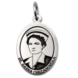 Medalik srebrny z wizerunkiem bł. Hanny Chrzanowskiej MED-H.CHRZANOWSKA-01