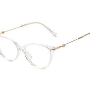 Okulary kocie do komputera damskie z filtrem BLUE Light zerówki 2592-5