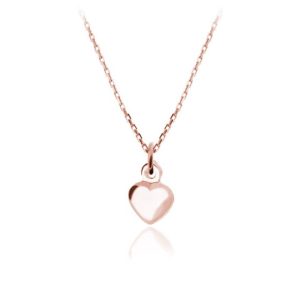 Srebrny naszyjnik Mini Serduszko - rose gold