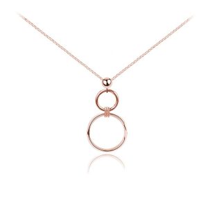 Naszyjnik Aurelia - koło karma - rose gold