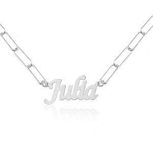 Naszyjnik z dowolnym imieniem / słowem - gruby łańcuszek