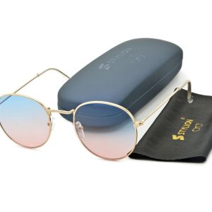 Okulary przeciwsłoneczne lenonki barwione UV STR-511 ze skazą