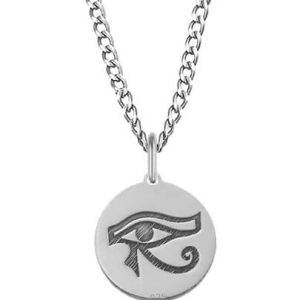 Naszyjnik męski srebrny Oko Horusa - Grawer