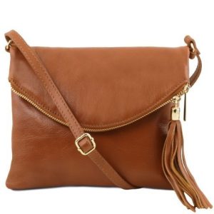 Tuscany Leather TL Young bag - skórzana torba na ramię , kolor cognac TL141153