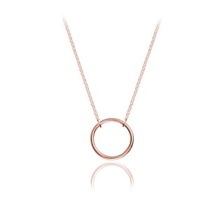 Damski naszyjnik ze srebra pr. 925 z kołem - rose gold