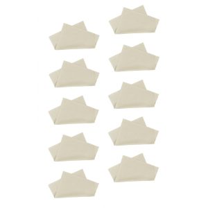 10x Ściereczka z Mikrofibry do okularów - beżowa - Premium 18x15