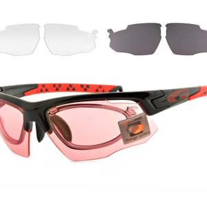Rowerowe Przeciwsłoneczne okulary sportowe korekcyjne 3 komplety soczewek GOGGLE E636-2R