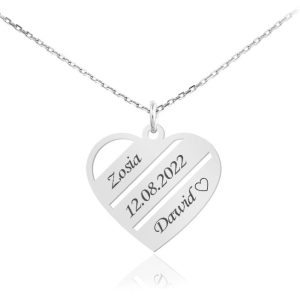 Naszyjnik Serce Renelle z Imionami - Grawer