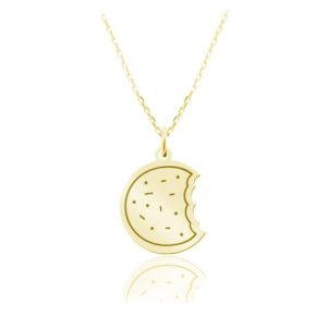 Naszyjnik Candy - Ciastko - 24k złocenie