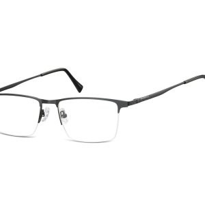 Okulary zerówki korekcyjne Prostokątne Żyłkowe 908C czarne