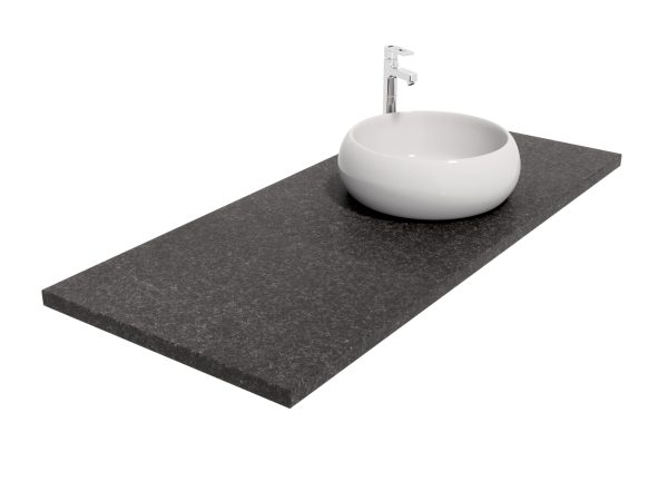 Blat łazienkowy z granitu Black Antracite 2cm LAPPATO