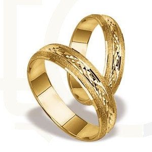 Obrączki ślubne z żółtego złota (para) ST-17Z