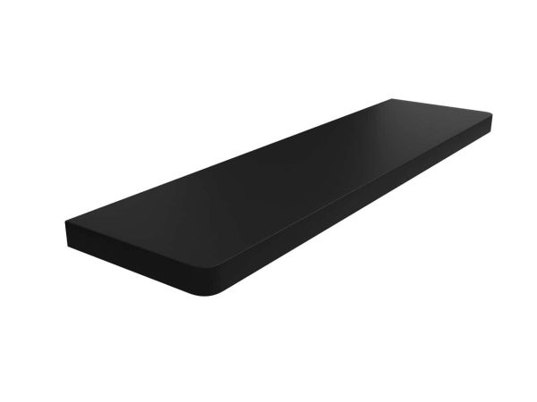 Parapet Laminowany MDF Czarny 2,5cm Wilgocioodporny