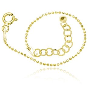 Bransoletka Ariadna - kulki - 24k złocenie