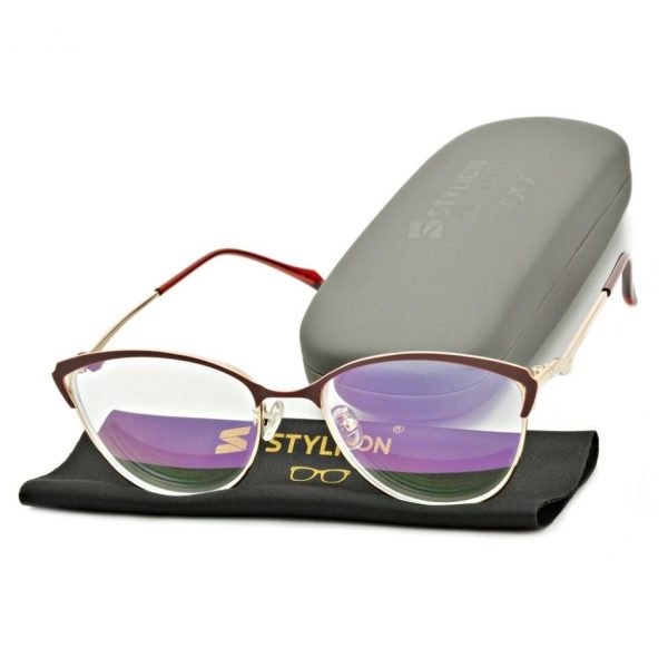 Plusy +2.00 damskie okulary do czytania korekcyjne z antyrefleksem ST317AR