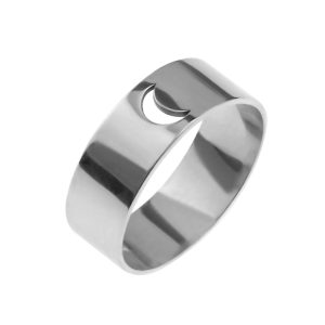 Obrączka srebrna Luna