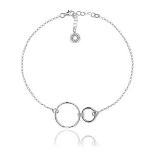 Srebrna bransoletka z kołami Aurelia