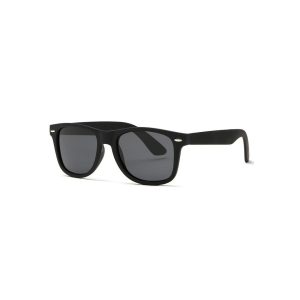 Przeciwsłoneczne Czarne matowe okulary nerdy NR-81