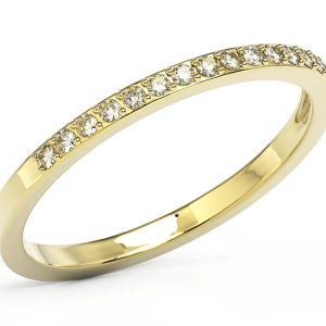 Pierścionek z żółtego złota z brylantami BP-7915Z-D