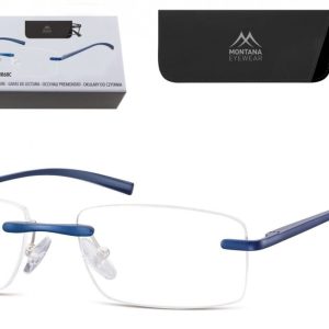 Patentki Bezramkowe Asferyczne Okulary aluminiowe do Czytania Montana MR68C moc: +2.5