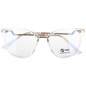 Okulary kocie do komputera damskie z filtrem BLUE Light zerówki 2566-5