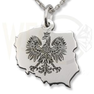 Wisiorek z łańcuszkiem ze srebra Orzeł-5