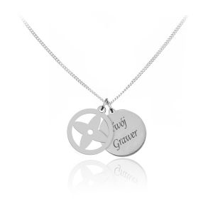 Naszyjnik Joyfull - koniczynka - grawer
