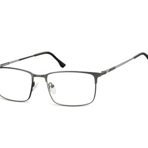 Okulary zerówki korekcyjne Nerd Prostokątne 907C czarne