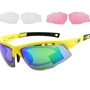 Okulary sportowe z ramką korekcyjną i wymiennymi soczewkami GOGGLE E863-4R