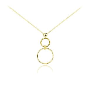 Naszyjnik Aurelia - koło karma - 24k złocenie