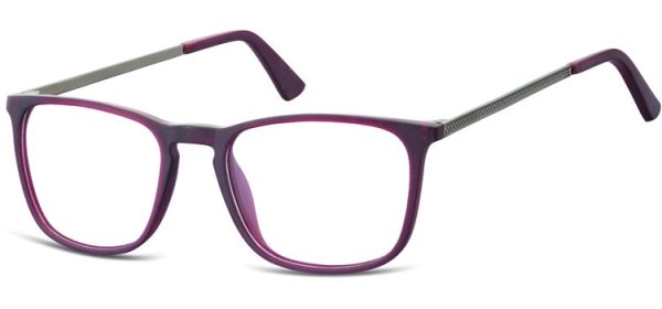 Okulary oprawki zerówki korekcyjne nerdy Unisex Sunoptic AC25D ciemnoczerwone