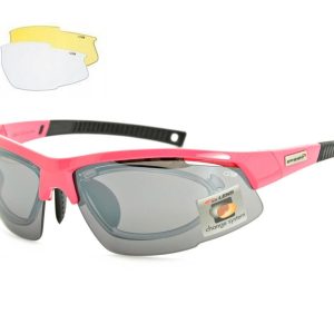 Okulary sportowe z ramką korekcyjną i wymiennymi soczewkami GOGGLE E865-5R