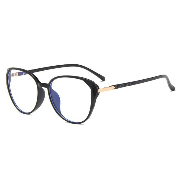 Okulary do komputera owalne damskie z filtrem BLUE Light zerówki 2572