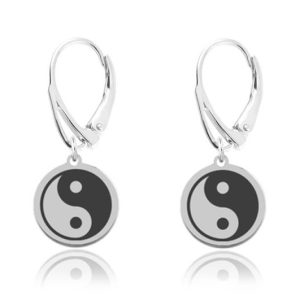Damskie Kolczyki z Symbolem Yin Yang ze Srebra pr. 925
