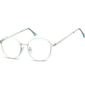 Okulary zerówki korekcyjne Lenonki 900B srebrno-jasnoniebieskie