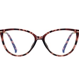 Okulary kocie do komputera damskie z filtrem BLUE Light zerówki 2592-4
