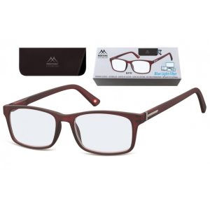 Okulary zerówki do komputera z filtrem antyrefleks moc: 0.00 Montana BLFBOX73C