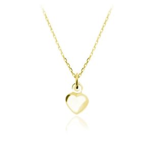 Srebrny naszyjnik Mini Serduszko - 24k złocenie