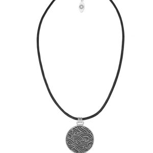 Srebrny Naszyjnik na rzemieniu Hakone