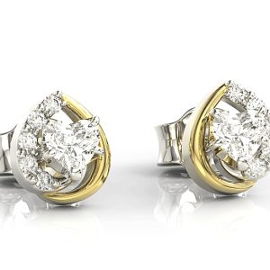 Kolczyki na sztyfcie z cyrkoniami Swarovski BPK-80BZ-C