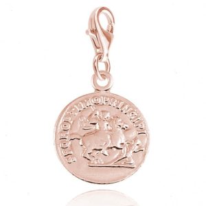 Charms moneta Antique - rose gold