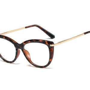 Okulary kocie do komputera damskie z filtrem BLUE Light zerówki 2571-1